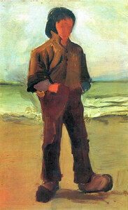 Fisher on the shore